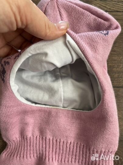 Шапка шлем для девочки 48 50