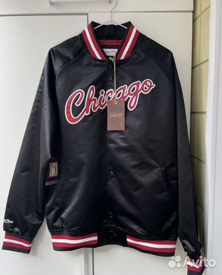 Куртка бомбер Mitchell Ness Chicago Bulls