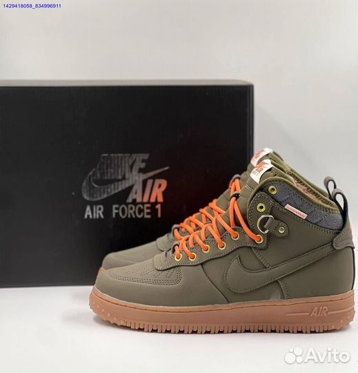 Кроссовки Nike Air Force 1 Duckboot (с мехом) (Арт.47650)