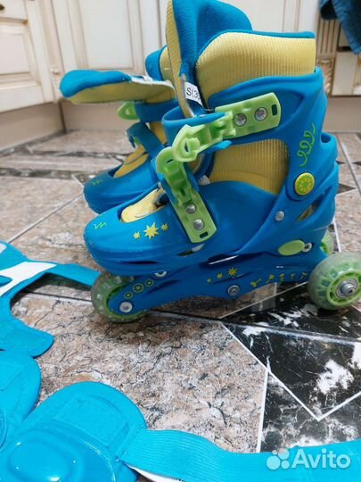 Роликовые коньки детские раздвижные