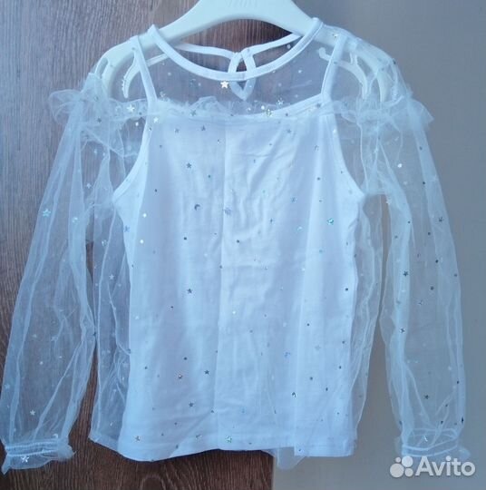 Блузка с юбкой для девочки 98 104