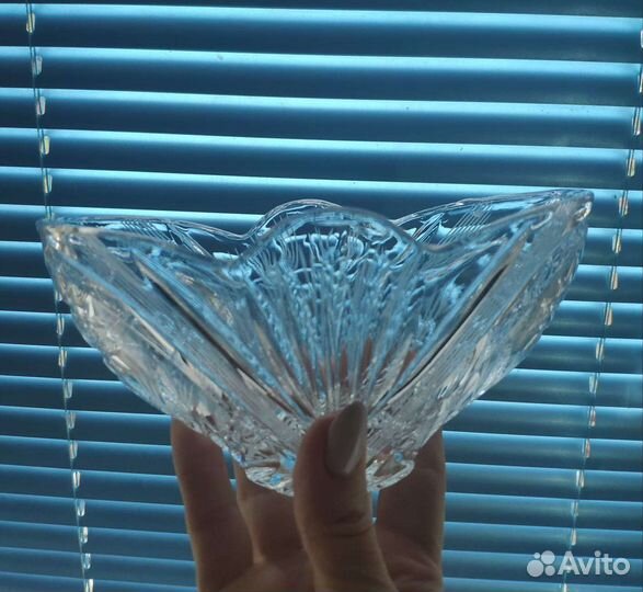 Хрустальная ваза-салатница