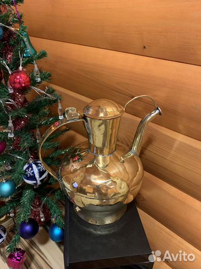 Кувшин, кумган 19 век латунь