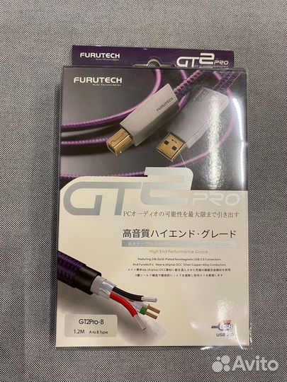 Кабель Furutech GT2 Pro USB A-B /Jack 3.5 rca