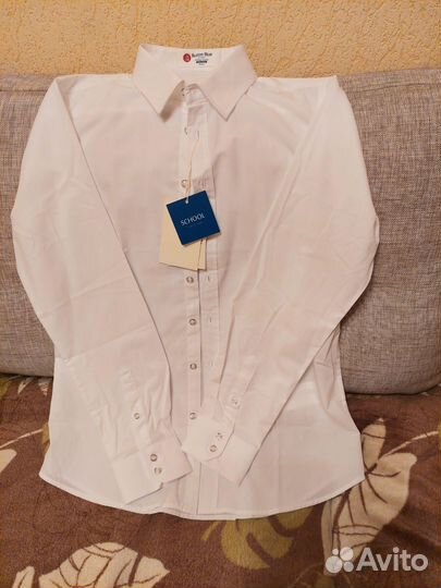 Рубашка белая Button bluе новая р.158