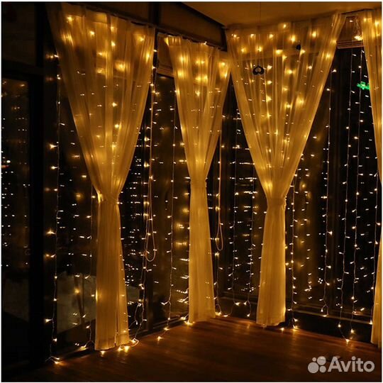 Гирлянда шторка