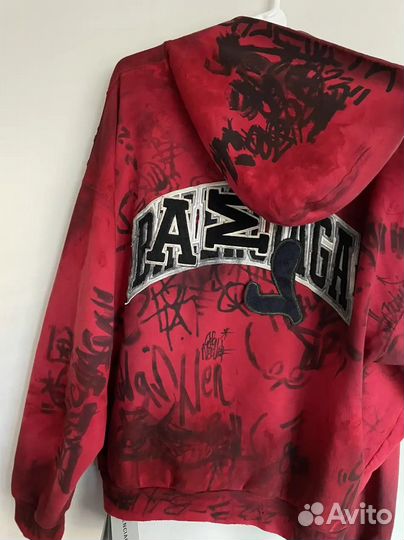 Зип худи Balenciaga Skater Grafitti