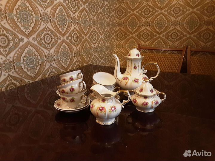 Сервиз кофейный/ чайный, 6 персон, 15 предметов