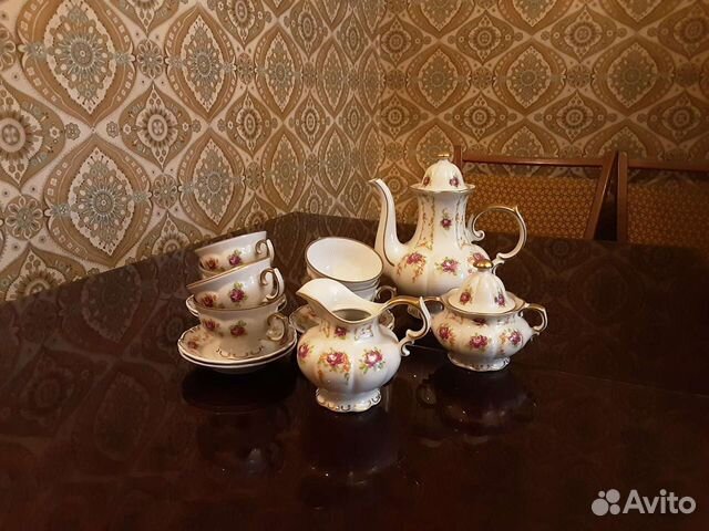 Сервиз кофейный/ чайный, 6 персон, 15 предметов