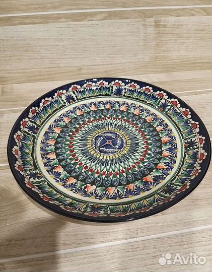 Ляган синий 34 см / тарелка для плова