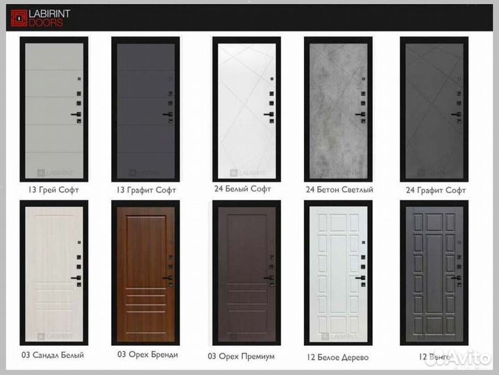 Дверь входная серая металлическая Бетон