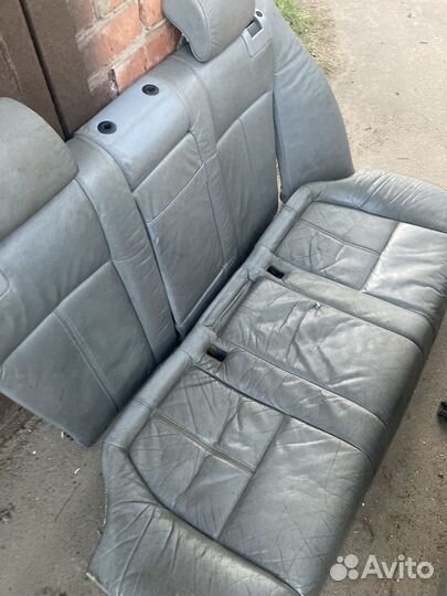 Серый салон bmw e39 кожа под перешив