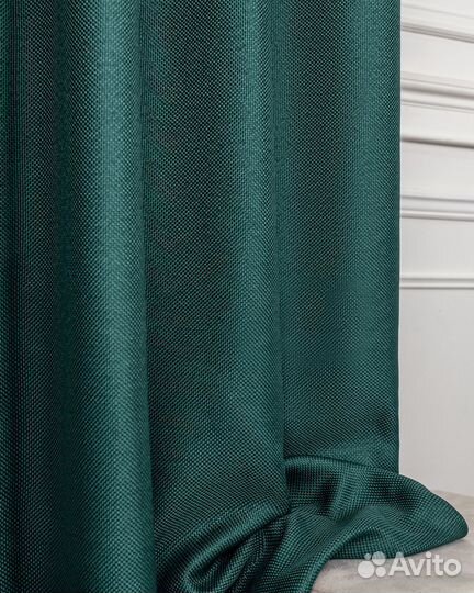 Комплект портьер рогожка Орфей Виридиан шторы