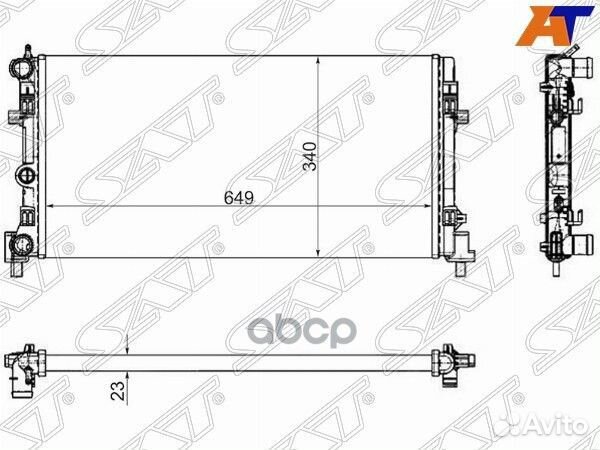 Радиатор Skoda Rapid 12- / Volkswagen Polo 09