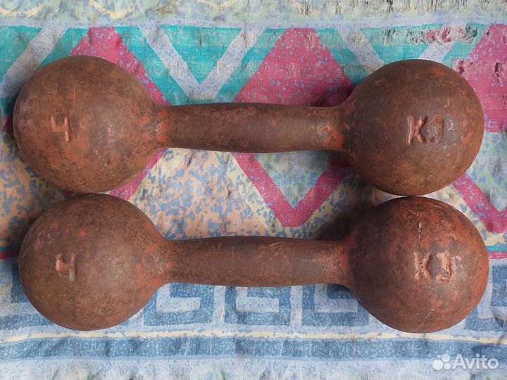 Гантели СССР по 4 кг