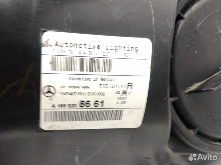 Фары галоген Mercedes MI-class W166