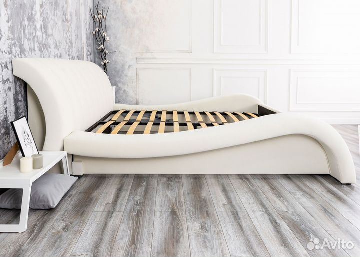 Кровать 200х200 двуспальная велюр