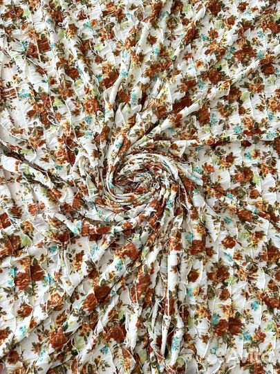 Трикотажное полотно Рюши принт арт. 322-17