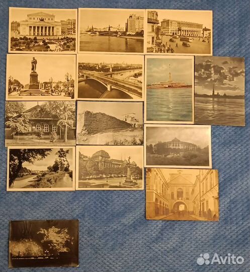 Комплект Почтовые карточки открытки