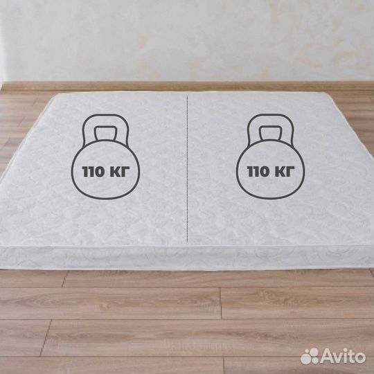 Кровать двуспальная 140х200 Марс с матрасом