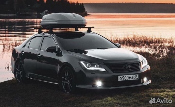 Toyota Camry 50 передние фары в стиле audi F7HE1