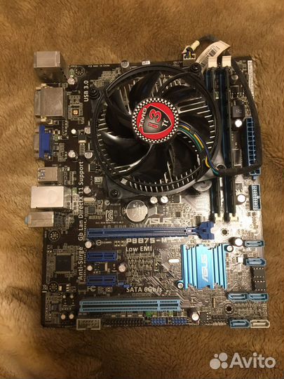 Комплект I5 3450 + Asus P8B75 + 8 GB +кулер