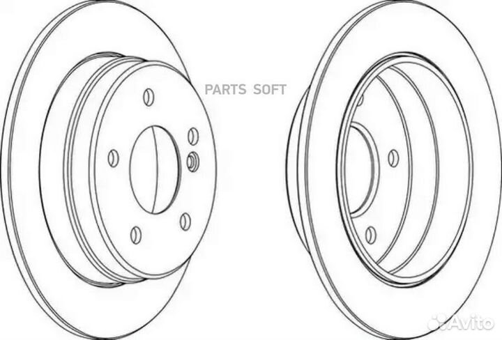 Ferodo DDF539 Диск тормозной MB W202 93- C180-С280