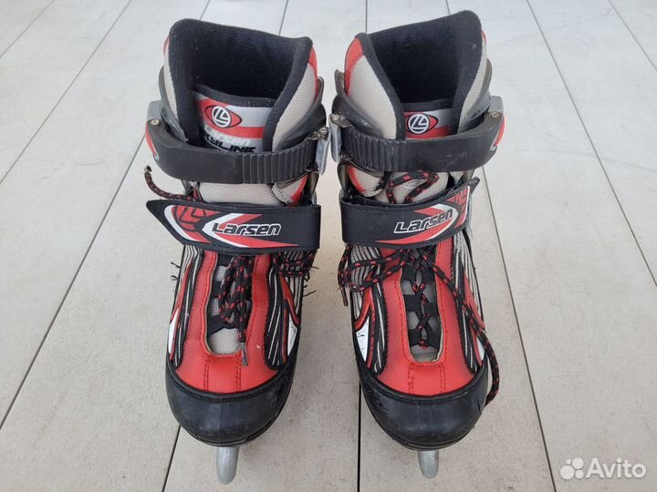 Коньки Larsen детские раздвижные, размер 30-33