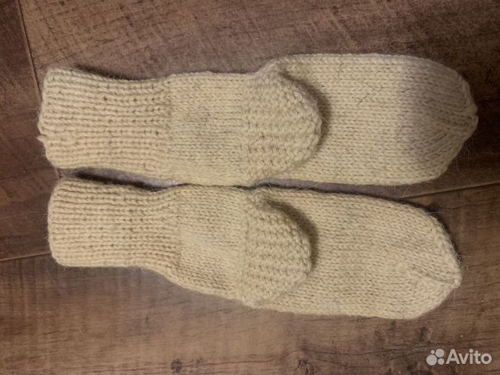 Носки ручной вязки шерстяные