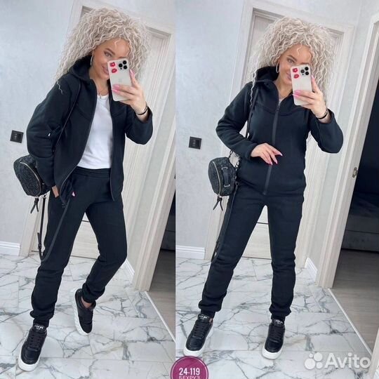 Спортивный костюм на флисе женский
