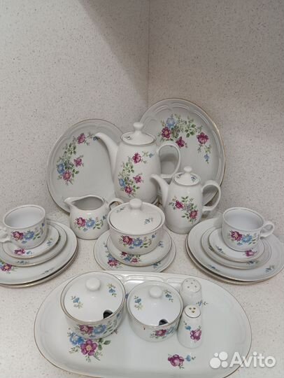 Набор столовой посуды гдр Кахла