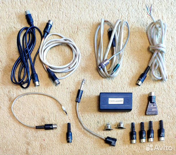 Советские аудиокабели, переходники,штекеры,гнёзда