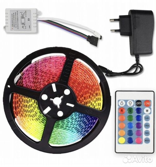 Светодиодная лента 5 метров от сети 220 В