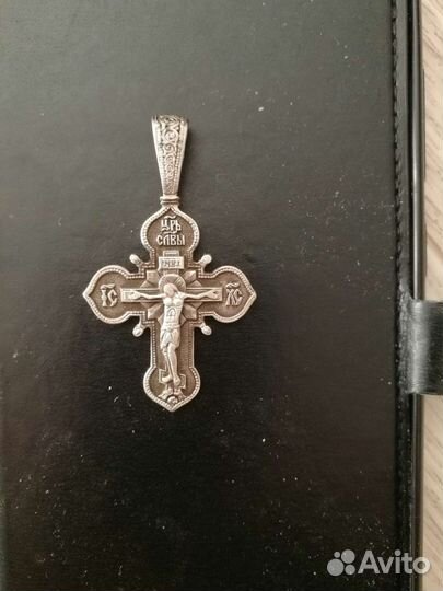 Крест нательный серебро
