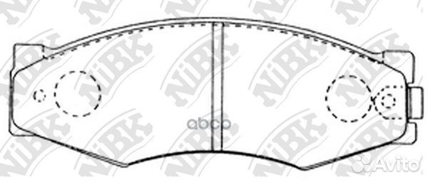 Колодки тормозные дисковые передние NiBK PN2105
