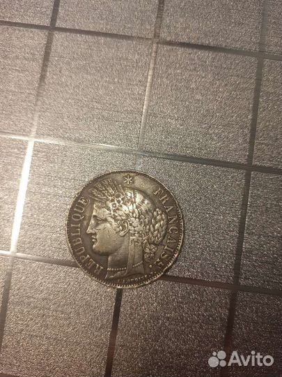 Монета франция 1851 года