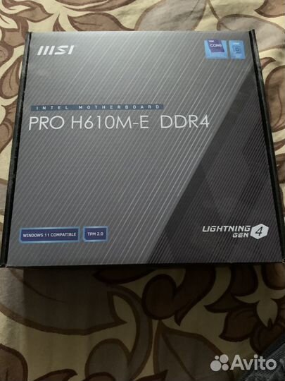 Материнская плата Msi pro h610m e ddr4