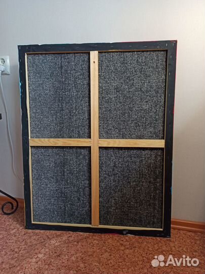 Большая абстрактная картина для интерьера