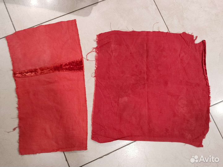 Плюш коралл, оранжевый, СССР