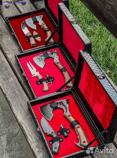 Топор нож подарочный футляр (Арт.37939)