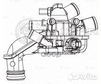 Термостат для а/м PSA 308 (07) /C4 (08) 1.6i А