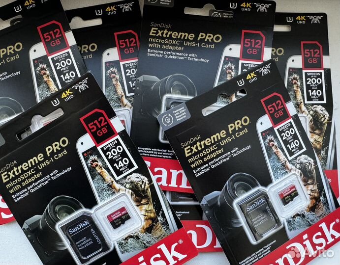 Карта памяти SanDisk Extreme Pro 512 Gb