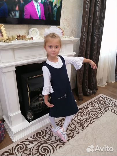 Сарафан школьный для девочки 134
