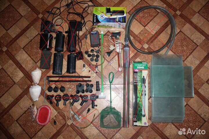 Оборудование для аквариума, декор, освещение