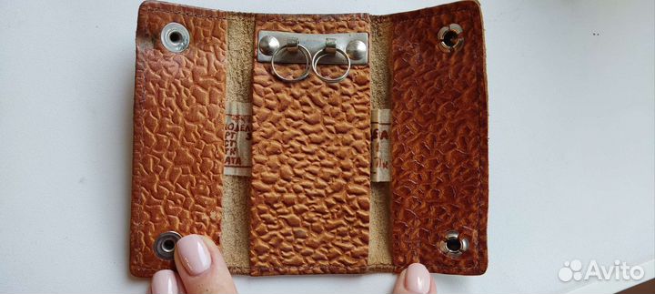 Винтажная ключница. СССР. Нат кожа