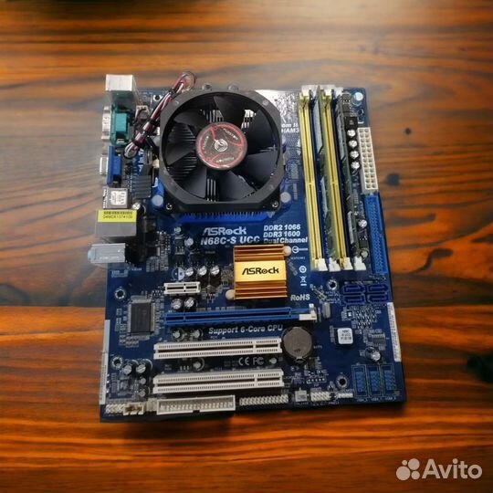 Материнская плата+процессор+память+куллер