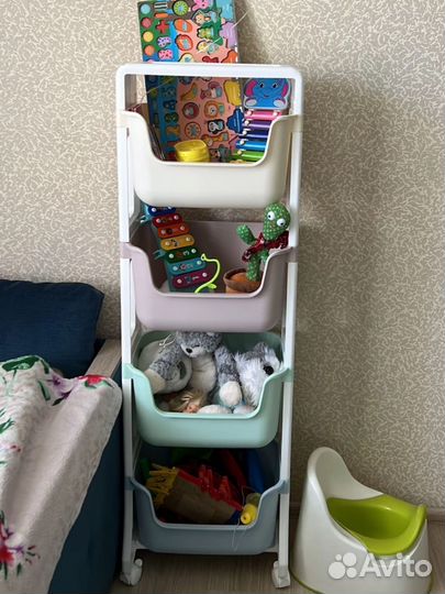 Стеллаж этажерка для игрушек