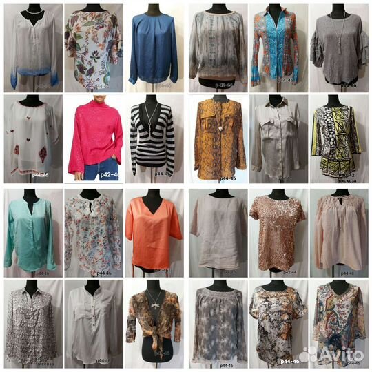 Блузки 42-44,44-46 Италия, Турция