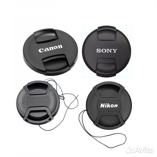 Крышки для объективов Canon Nikon Sony от 37 до 86