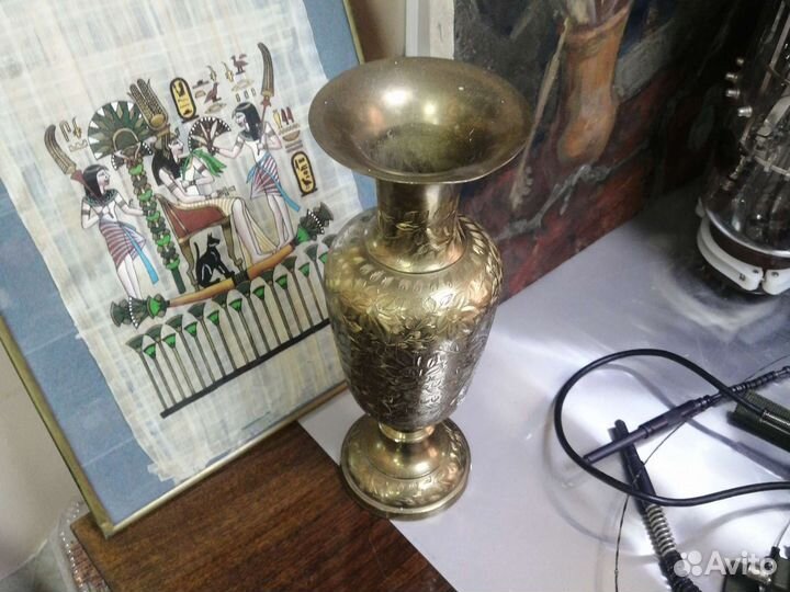 Ваза латунь